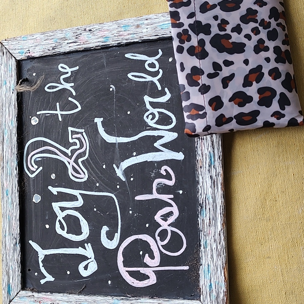 NWT packable Leopard print market bag
